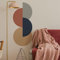 Runtoo Calcomanías de pared de círculos bohemios retro abstractos para sala de estar, dormitorio, guardería, decoración del hogar