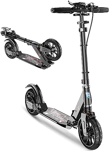 City Scooter Children 150 Kg Load Capacity, Foldable Kickboard with Brakes & Shock Absorbers Non-electric