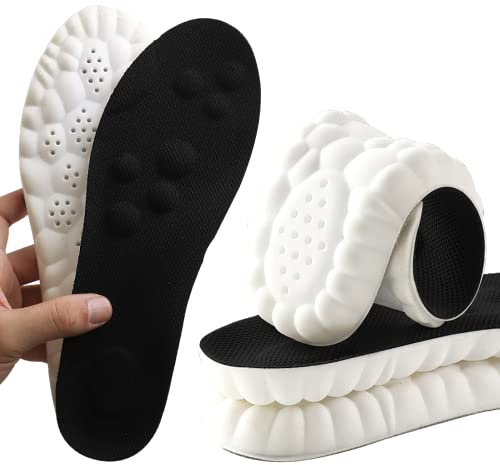 Solette in Memory Foam con supporto per l'arco plantare per donne e uomini, inserti per scarpe da ginnastica, scarpe sportive e stivali, traspiranti e ammortizzanti(40.5/41 EU)