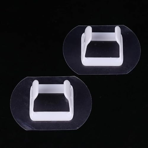 2 supporti per tubi di scarico per lavatrice, autoadesivi, non perforanti, per uso domestico, tubo di uscita per lavatrice con fibbia fissa