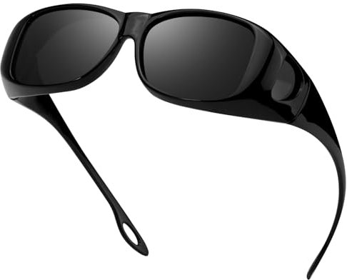 LVIOE Polarisierte Überzieh Sonnenbrille für Herren Damen, Sonnenbrille für Brillenträger zu tragen mit UV-Schutz Gläsern