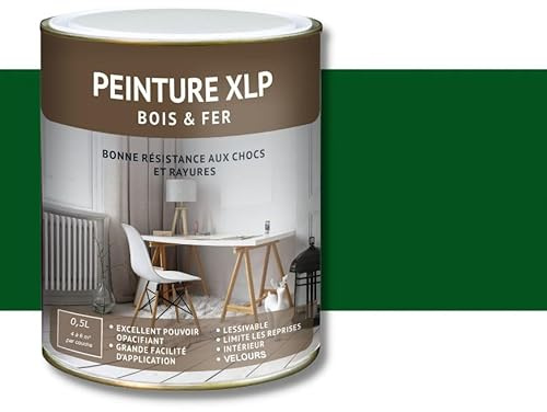 PEINTURE BOIS ET FER XLP VELOURS - JAUNE ET VERTE-Vert palmier-Bidon de 2,5 L