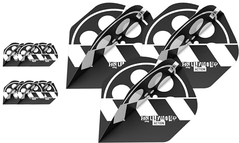 Target Darts Chris Dobey Ho6llywood Action Pro Ultra Flights (Pack of 9) Dart Flight Multipack, Professionelles Dart Zubehör, Player Edition Dart Flights Set