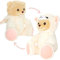 BRUBIES Teddy Schaf - 25 cm Teddybär im Schafkostüm mit Kapuze - Plüschtier für kuschelige Abenteuer - Kuscheltier Geschenk für Kinder