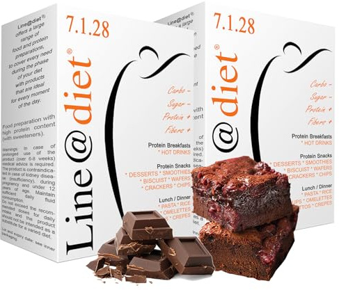KETO BROWNIES Line@Diet | 14 monoporzioni | soffici spuntini CHETOGENICI al cioccolato dal delicato aroma di arancia | 1,6 carboidrati netti