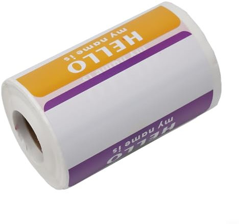 Namensschild-Aufkleber, groß, 300 Stück, bunt, 89 x 57 mm, wasserdicht, selbstklebende Namensschilder, Klebeetiketten für Kleidung, Büro, Schule, Geschenke, Geburtstagsfeiern