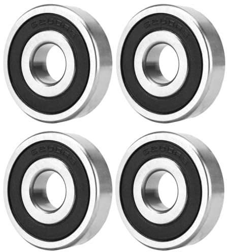 Cuscinetti a sfera 608RS da 4 pezzi, mini cuscinetti in metallo, cuscinetti a sfera da skate, acciaio al carbonio, in linea, adatti per pattini e skateboard