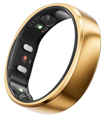 RingConn Gen 2 Smart Ring, weltweit erstes Schlafapnoe-Monitoring, Keine App-Abonnement, 12 Tage Akkulaufzeit, Stress-/Herzfrequenz-/Frauen-Gesundheits-Tracker, kompatibel mit Android und iOS | Kein APP-Abonnement, 12 Tage Akkulaufzeit, Stress/Herzfrequenz/Frauengesundheitstracker, Android & iOS kompatibel