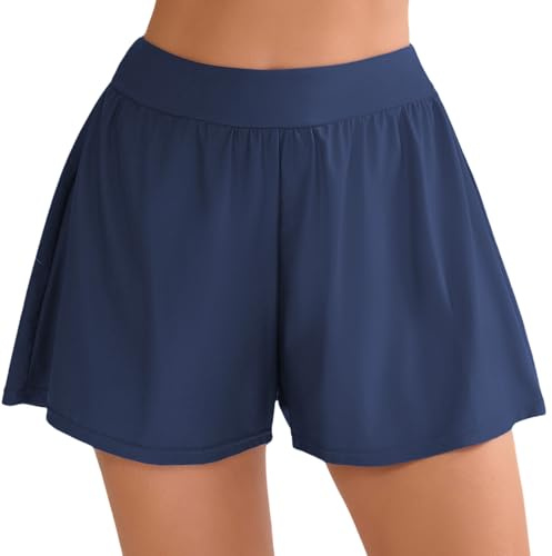 Halcurt Badeshorts Damen Badehose Schnell Trocknende Locker Boardshorts XL