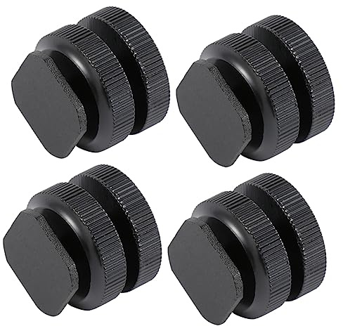 jojofuny 4 Piezas Adaptador De Zapata De Aleación De Aluminio para Trípode Tornillo Adaptador De Montaje De Zapata para Soporte De Flash De Flash