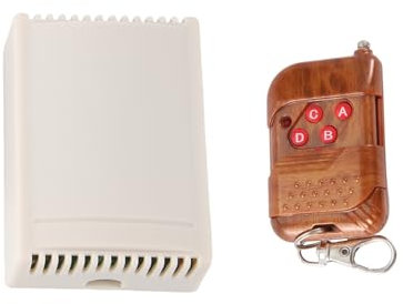 Qerwsdty Interruptor de mando a distancia inalámbrico universal DC12 V 4CH, módulo receptor de relé con mando a distancia de 4 canales, transmisor de 433 MHz