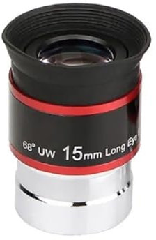 Mikroskop-Zubehör, astronomisches Teleskop, 3,2 cm, 68/66 Grad, Okular-Set, 6/9/15/20 mm, mehrfach beschichtete Linse, Haltbarkeit und zuverlässige Leistung (68 Grad - 15 mm)