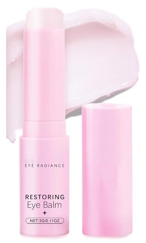 Under Eye Brightener Balm Stick,Eye Cream for Dark Circles,Powderful Under Lip Balm Stick with Niacinamide,Fade Fine lines & Dark Circle & Puffy,Eye Bag & Wrinkle, Moisturiser for Womn&Men