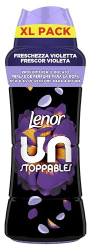 Lenor UNstoppables Perlas de Perfume para la Ropa, 41 Lavados (495g), Suavizante con Fragancia Violeta Fresca, Potenciador de Frescor