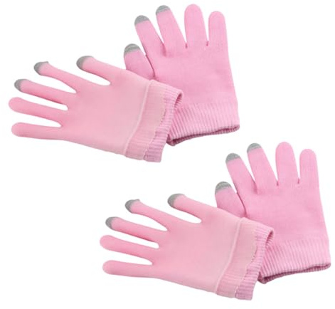 NIYANGLE 2paare Gelhandschuhe Feuchtigkeitsspendende Handschuhe Peelinghandschuhe Handpflegehandschuhe für Ätherische Öle Kosmetikhandschuhe mit Natürlichen Inhaltsstoffen für Männer