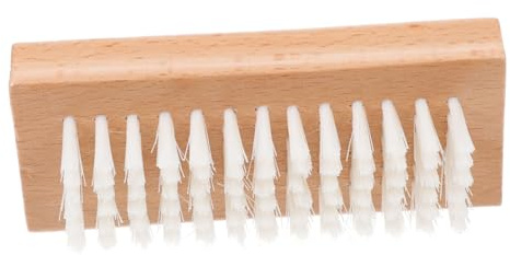 VALICLUD Wooden Nail Brush Two Sided Bristle Nail Art Tool for Manicure Pedicure Use at Home Salon