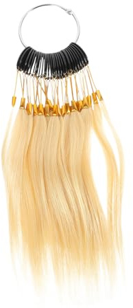 TOPBATHY Échantillons de Test de Coloration Capillaire Vrais Cheveux 30 Mèches 9° Beige Clair pour Coiffeurs Étudiants Salons Professionnels