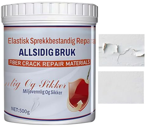 Spatola da parete per riparazione dei fori – impermeabile di riparazione riempitivo e sigillante, 500 g con elevata elasticità, per calcestruzzo, legno, fibra di vetro, metallo, soffitto, cucina