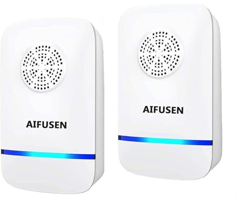HNYGS-EU Repellente Antizanzare Ultrasuoni, per Topi per Insetti, Anti, Zanzare, Formiche, Ratti, Scarafaggi, Mosche, Sicuro per Umani e Animali Domestici, Controllo Parassiti Senza Chimici (2 Pack)