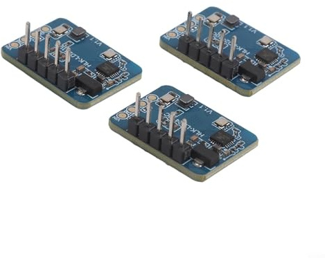 Bordfly Módulo de detección de presencia humana LD2410C de 24 GHz, con detección de movimiento inalámbrica, módulo de sensor, salida UART y GPIO, sensibilidad ajustable, ángulo de detección de 160°