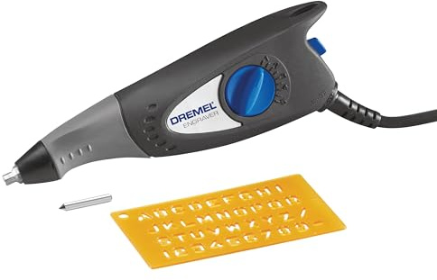 Dremel 120-Volt Engraver Rotary Tool with Stencils - Crafting Machine Perfect for DIY Personalizing and Engraving Leather, Metal, Glass, and Wood , Black, 290-02