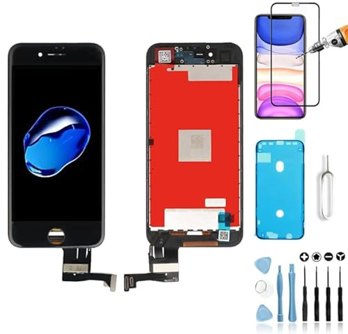 Mobilevie Ecran Replacement Compatible avec iPhone 7 Plus Noir : Écran LCD Tactile de Haute Qualité sur châssis