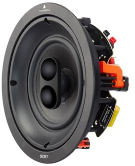 Triangle - Secret ICT7+ - Enceinte stéréo encastrable Plafond - Puissance Admissible 150W – Haut-parleurs Coaxial 17 cm – Double Tweeter - Musique & Intégration Multizone - Ø246 x 96 mm (Pièce)
