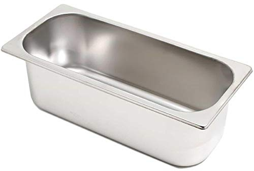 5 Litre Stainless Steel Napoli Pan for Ice Cream Gelato Display Counter Scoop Freezer