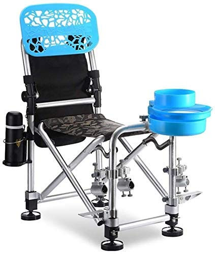 SGSG Camping Wandern Angelstuhl Klappstuhl Multifunktionaler Outdoor-Hebestuhl Regiestuhl kann 150 kg Geschenk tragen