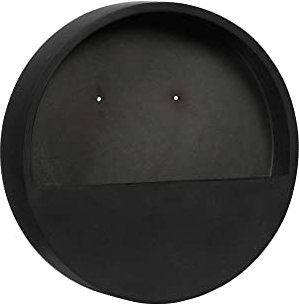 Finestgreen Hanging Wally Pflanzgefäß Schwarz | Wandgefäß zum bepflanzen (XS Ø:30 T:7 cm, Schwarz) | Pottery Pots