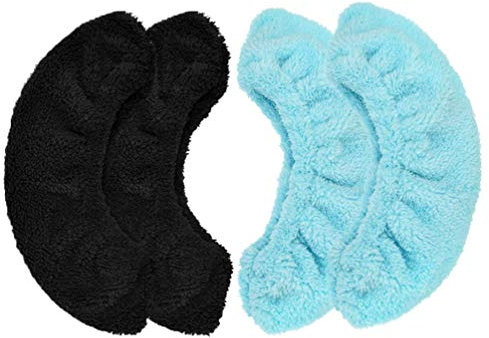 BESPORTBLE 2paare Elastische Schlittschuhkufen-schutzbezüge Für Mädchen Plüschige Schutzabdeckungen Für Eiskunstlauf Und Hockey