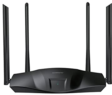 ioGiant WiFi 6 Router AX1800, Dual Band Gigabit Smart Wireless Wi-Fi Router for Home & Gaming, Connects Up to 40+ Devices, 1201Mbps 5GHz + 574Mbps 2.4GHz, Easy Setup, Parental Controls, MU-MIMO