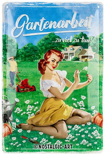 Nostalgic-Art Plaque rétro en métal pour décoration de jardin 20 x 30 cm 22353