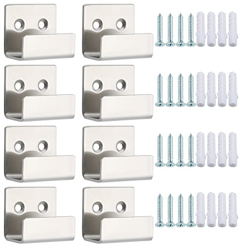 SAYAYO Fixation Miroir Mural Attache Cadre pour 20MM Intérieur 8 Pcs Argent
