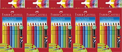 Faber-Castell 10er Etui Farbstift JUMBO GRIP x 5 PACKUNGEN