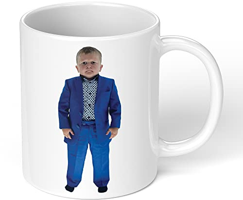 Meme Mug Secret Santa Christmas Humour Gag Gift Funny Mugs for Men Gift for Woman Xmas Present Funny Novelty Meme Mug Perfect Weird Gag Gifts for Office Blue Suit (White Mug)