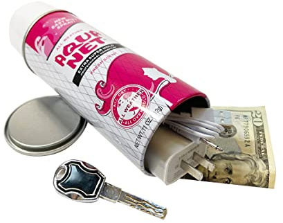 Aquanet Spray Diversion Safe Stash Can with Food Grade Smell Proof Bag with Hidden Compartment for Keys, Cash and Valuables