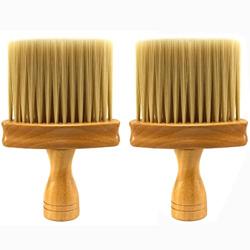 Spazzola da taglio per capelli, spazzola professionale per parrucchieri/barbiere in legno (2 pezzi)