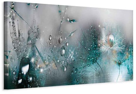 murando - Akustikbild Natur grau blau, Schallschutz, Wohnzimmer, Büro | Verbessert Raumakustik, reduziert Hall, ideal fürs Büro oder Wohnzimmer, hochwertige Verarbeitung, schnelle Montage, stilvoll