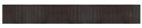 vidaXL Teppich Rechteckig Dunkelbraun 70x500 cm Bambus