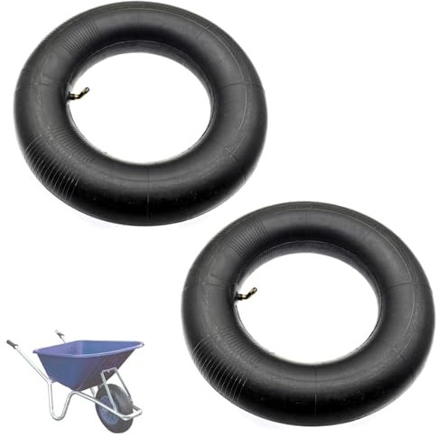 4.80/4.00-8 Rueda de carretilla, 2 piezas de manguera para rueda de carretilla, neumáticos de carretilla, manguera de repuesto para rueda de aire, manguera interior de carretilla, para carro de