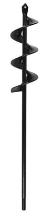 KGIBFTCX Foret hélicoïdal for tarière de Jardin, Foret à Tige hexagonale, tarière de Jardin, literie, Plantation, Outils de creusement de Trous de Poteau Remplacer des pièces(4.6x37cm)