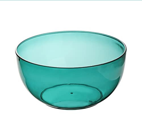 GELASIGE Salad Bowl Plastic Bowl Salad Bowl Plastic Indoor Salad Bowl Seasoning Bowl Juice Cutlery Tableware Transparent Colored Bowl Extra Large Salad Bowl(B,S)