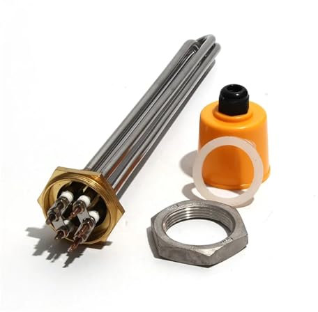 KEUQIXMR 220V/380V Heizelement DN40/1,5 Tauchsieder Teile 3KW/4,5KW/6KW/9KW/12KW 201SS for Wassertank/Homebrew(Heater Nut,220V-6KW)