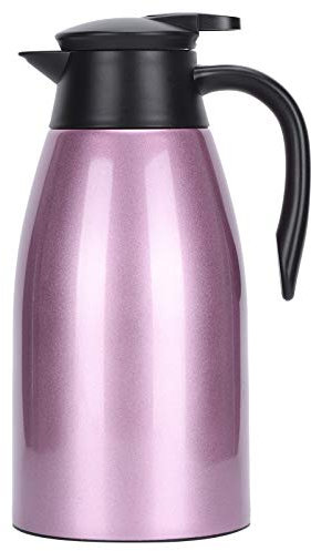 MUNEFE Jarra Térmica De Café, Olla De Agua Caliente Aislada De Gran Capacidad De 2 L, Botella De Café Térmica De Acero Inoxidable para Senderismo Acampar