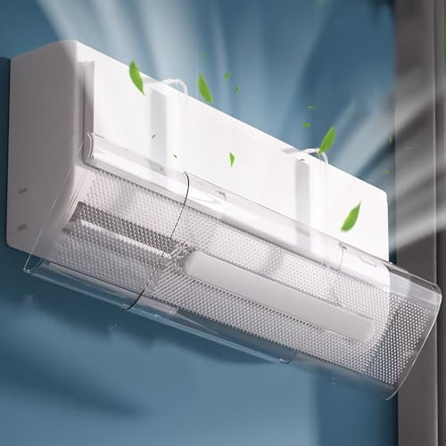 Deflector de Aire Acondicionado Ajustable Que previene el soplado Directo, Apto para Aires acondicionados Split.