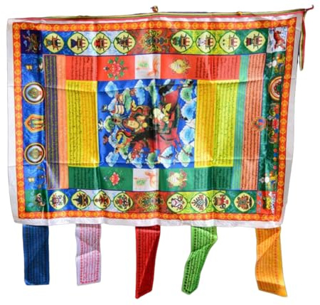 Banderas para colgar en la pared de la cultura budista tibetana, decoración de pared, decoración de habitación, 1 unidad