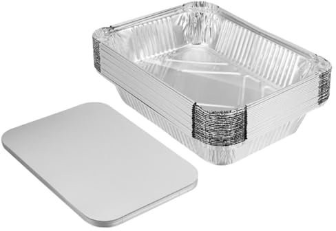 Ciieeo 20juegos Fiambrera De Papel De Aluminio Para Alimentos Cajas De Aluminio Para Hornear Pan Envoltorios Para Hornear Pasteles Recipientes Para Comida De Barbacoa y Cajas Desechables
