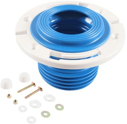 Harilla Kit di riparazione per flangia WC, kit di sostituzione per tubi di scarico da 4 pollici, sigillatura efficace della flangia dell'armadio