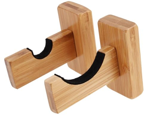 WOONEKY 2 Paar Baseballschläger Wandhalter aus Langlebigem mit Filzschutz Horizontale Halterungen zur Kratzfreien Präsentation von Baseball und Softballschlägern